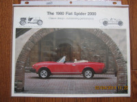 1980 Fiat Spider 2000 Spec Pamphlet
