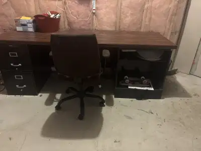 large steel desk, View more