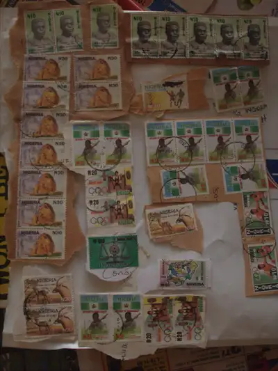 58 Stamps From Nigeria #2 & Much More Nice Items Selling. 323-35, View more