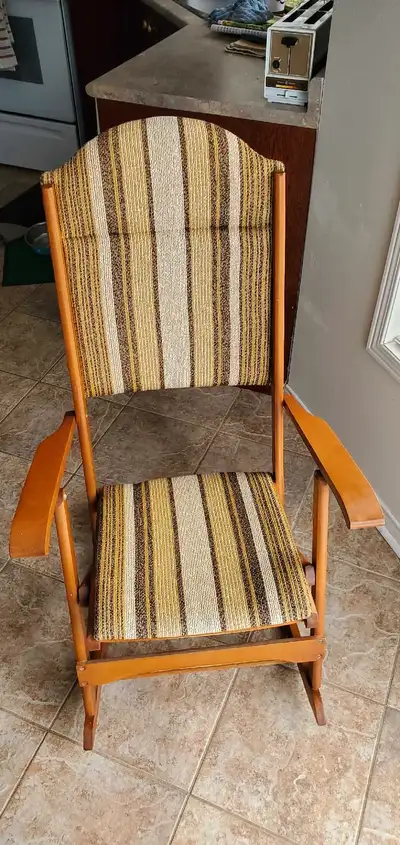 RETRO TEAK ROCKING CHAIR, View more