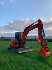 2020 kubota u55-4 mini ex for rent 