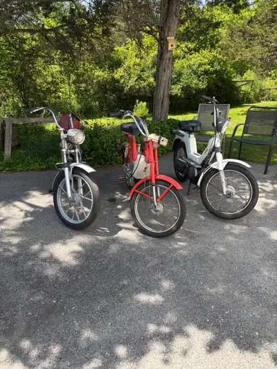 Hello, I got 3 Vespa Mopeds for sale 1973 Vespa Bravo, complete, run‘s sometimes No ownership $550 1...