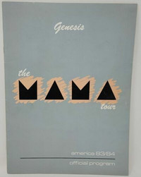 Genesis The Mama Tour Concert Program America 83/84