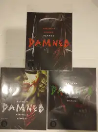 Batman Damned #1-3 Complete,1st prints,Uncensored DC comics