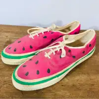 retro 80s Watermelon shoes