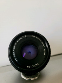 Minolta  MD Rokkor-X 45mm F/ 2 MF Lens  SLR/ DSLR