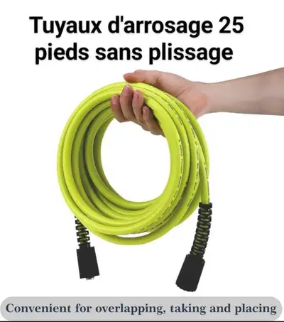Tuyau d'arrosage 25 pieds, neuf, View more