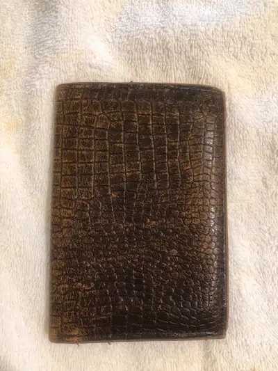 100 year old men’s leather wallet , View more
