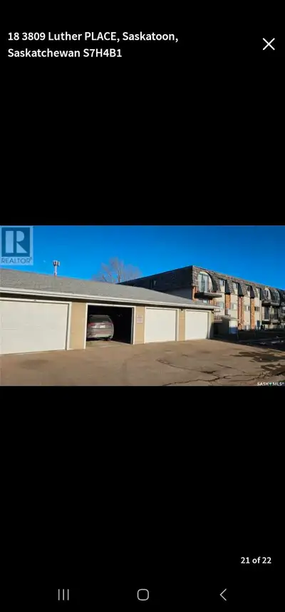 Appartment/Condo with garage for Rent East Saskatoon