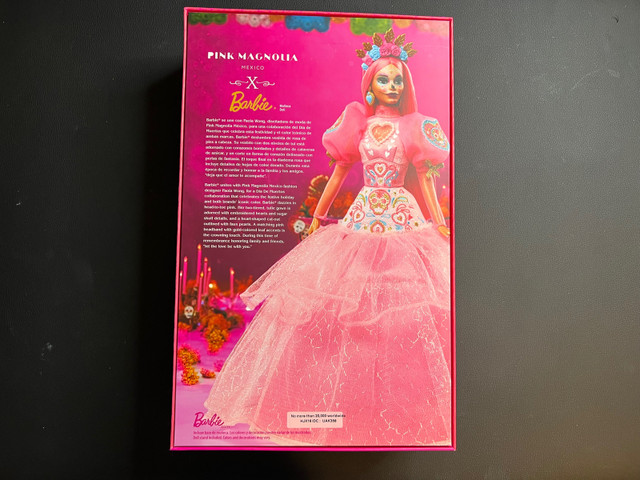 Barbie Signature 2023 Dia De Muertos Barbie x Pink magnolia Doll in Toys & Games in Vancouver - Image 3