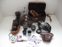 Vintage Pentax S1a SLR 35mm Film Camera Bundle 