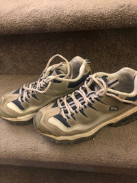 Sketchers Sport Trail Women’s Navy and grey leather hiking shoes