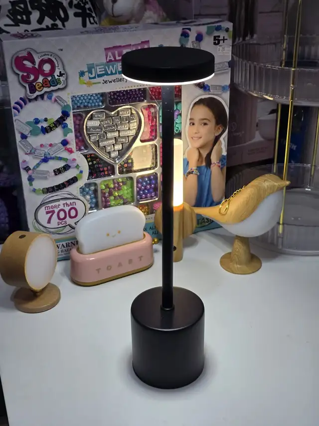 Touch-Controlled USB Rechargeable LED Lamp BLACK in General Electronics in Markham / York Region - Image 4