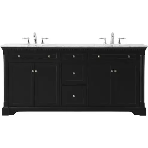 72” Double Vanity – Solid Wood + Carrara Marble Top (Brand New) in Cabinets & Countertops in Oakville / Halton Region - Image 4