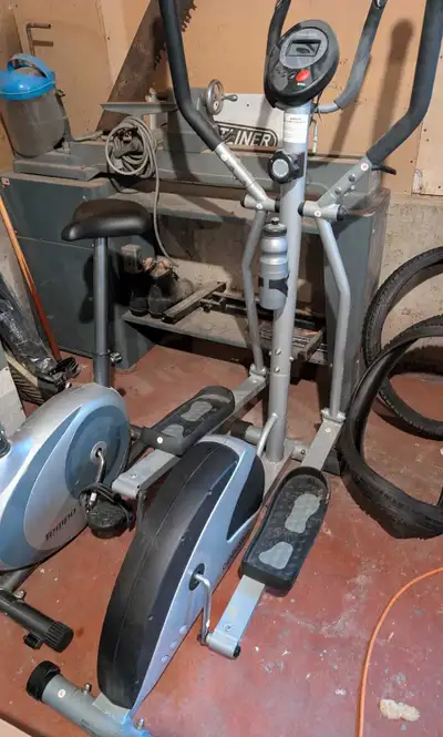 Get your fitness journey started with this elliptical bike! It is in used condition, perfect for get...