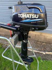 Tohatsu 6 HP 25 Inch Ultra Long Shaft Four Stroke Like New 