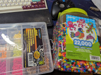 22,000 Perler Beads + organizing bins