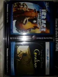 2 NEW SEALED 3D BLU-RAY MOVIES