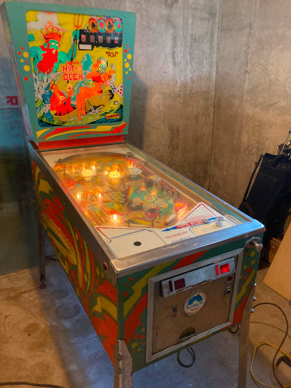 Pinball Machine Gottlieb's 1978 Hit The Deck RARE Toys & Games