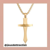 316L stainless steel jewelry cross necklace 