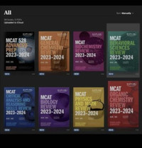 MCAT TEST PREP BOOKS - ALL 7 COPIES  2023-2024