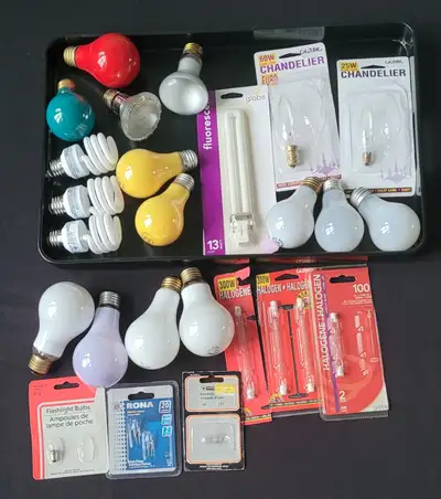 Collection d'ampoules à incandescence Light bulbs assorted, View more