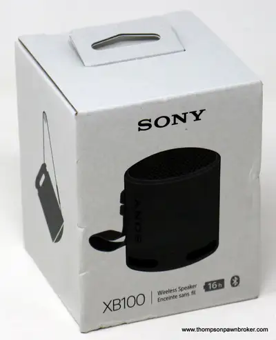SONY XB100 BLUETOOTH SPEAKER & BOX (BLACK, NEW), View more