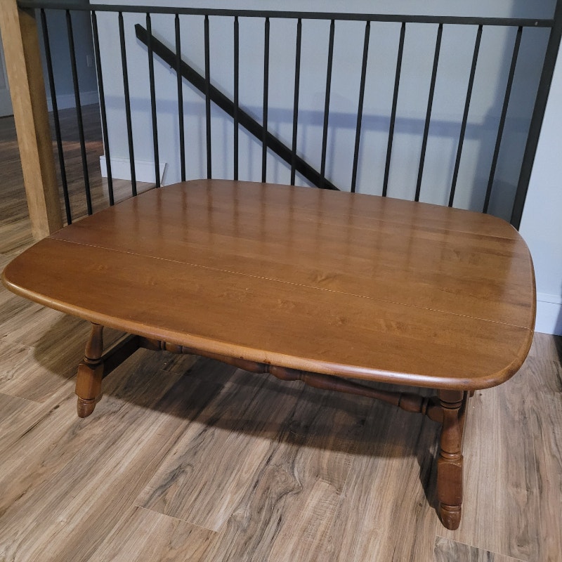 Vilas hardwood coffee table with sides that fold down Coffee Tables