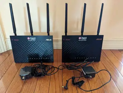 Serious buyers, please reply with your contact #. The price is firm. Pair of T-Mobile TM-AC1900 ASUS...