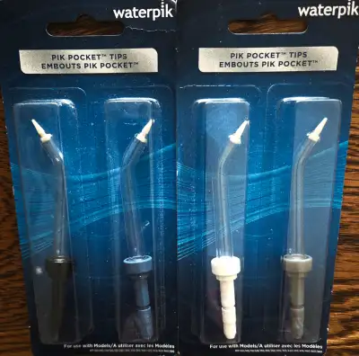 2 PACKAGES OF NEW WATERPIK "PIC POCKET" TIPS, View more