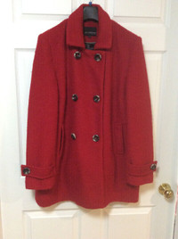 Red Boucle Fall Jacket