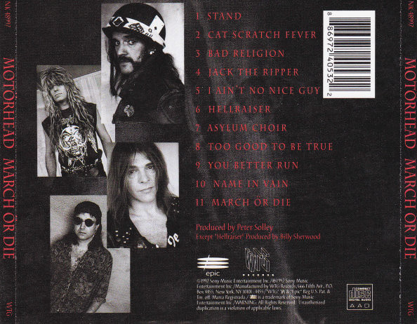 Motorhead - March Or Die CD in CDs, DVDs & Blu-ray in Hamilton - Image 2
