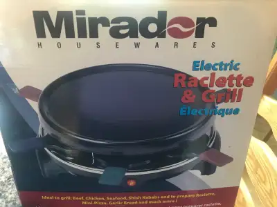 Incluant 6 casseroles anti adhésives Élément de 950 W Boite d’origine Plaque de cuisson amovible et...