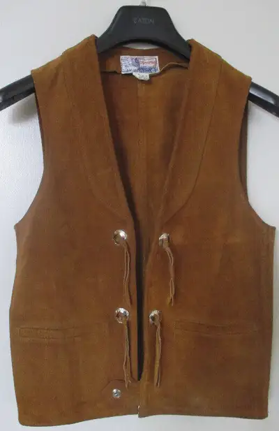 Men’s Brown Suede Western Vest  Medium (JJD-095), View more