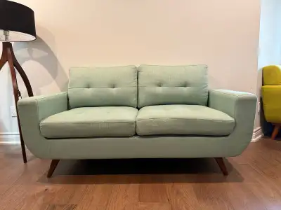 Mid century modern loveseat, View more