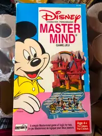 1979 Vintage Disney Master Mind Board Game Feat. Mickey Mouse