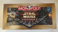 Starwars episode uno board game monopoly