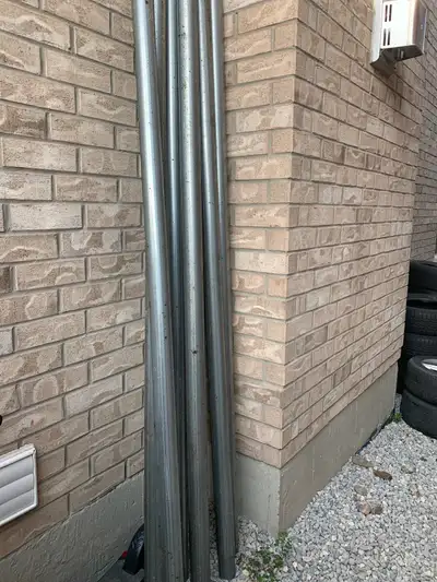 8pce of 8 feet metal pipes , View more
