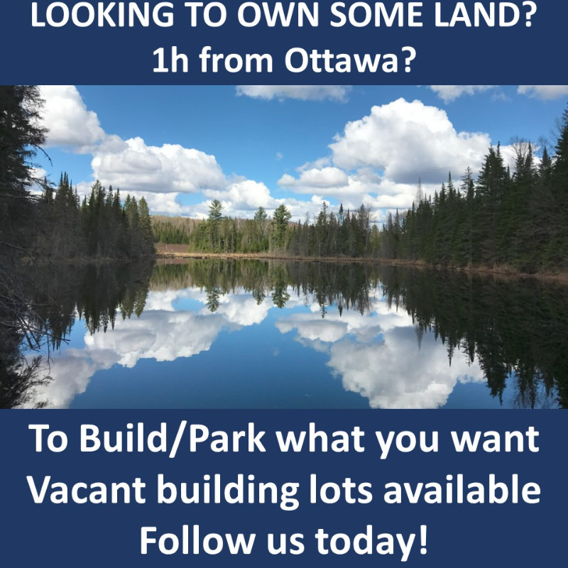 Affordable waterfront building lots ONLY 1h from Ottawa! in Land for Sale in Ottawa
