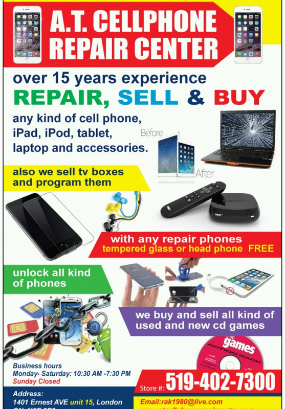 A.T CellPhone Repair Centre: DEALS DEALS DEALS!!!!! in Cell Phone Services in London - Image 2