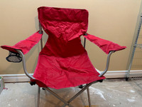 Sturdy Camping arm chair with cup holder 1/3 price $5