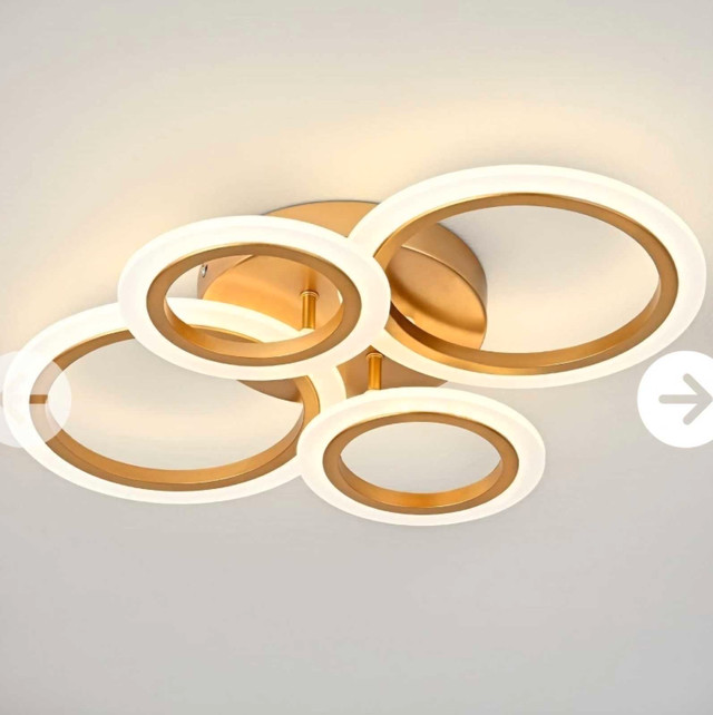 4 ring modern ceiling light (New) in Indoor Lighting & Fans in Edmonton