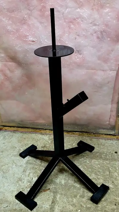 Newly fabricated tire changing stand. Holds tire spoons and a Bead Buddy. $150