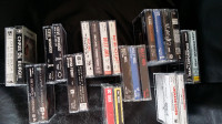 Multiple artists music cassettes