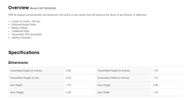 Richelieu Traditional Metal Pull64236049467907121