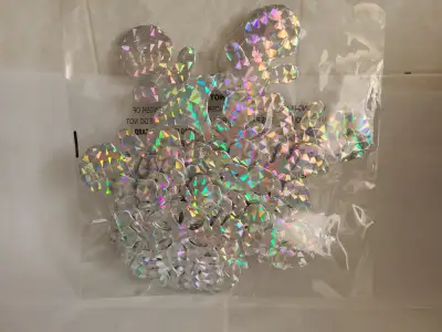 Laser/holographic Christmas decorations for hanging, View more