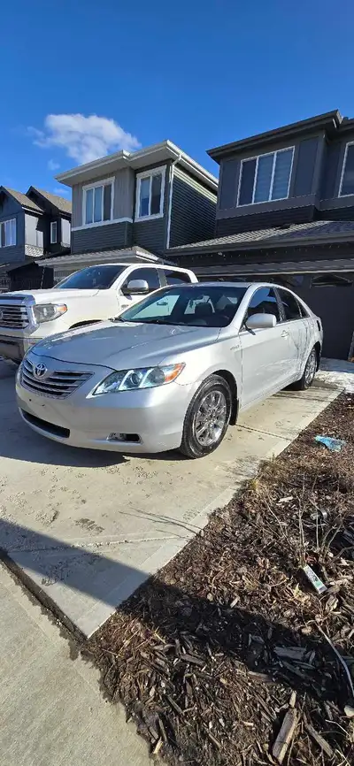 For sale: 2007 Toyota Camry Hybrid, fully loaded with low kilometers for its age. Runs perfectly, no...