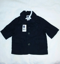 Baby GAP Jacket Navy Blue, Size 0-3 Months, New with Tags