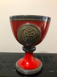 Silver Jubilee Ceramic Goblet Limited Edition Signed 65/100