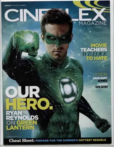 CINEPLEX MAGAZINE JUNE 2011 GREEN LANTERN DC COMICS, View more